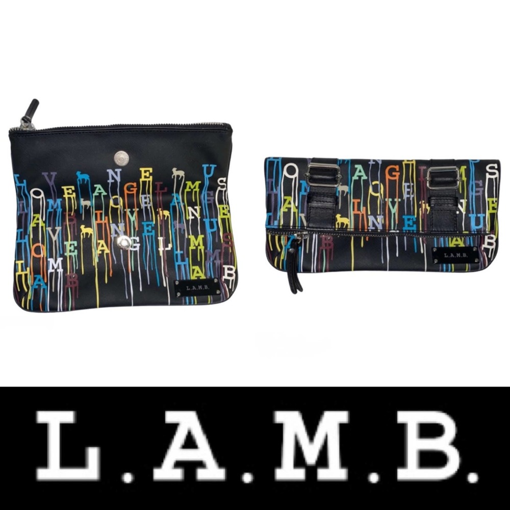 L.A.M.B. Paint Drip Clutch